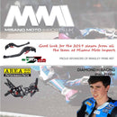 Strada 7 Racing 3D Long CNC Adjustable Brake and Clutch Levers with Carbon Fiber Inlay (8 Colours)