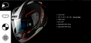 AXXIS FULL FACE / COBRA CARBON Black/Grey - Double D Ring Helmet