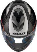 AXXIS FULL FACE / COBRA CARBON Black/Grey - Double D Ring Helmet