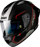 AXXIS FULL FACE / COBRA CARBON Black/Grey - Double D Ring Helmet