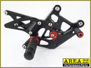 2008-2012 Honda CBR250R Area 22 Adjustable Rear Sets Footpegs Black Rearsets