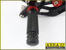 2008-2012 Honda CBR250R Area 22 Adjustable Rear Sets Footpegs Black Rearsets