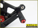 2008-2012 Honda CBR250R Area 22 Adjustable Rear Sets Footpegs Black Rearsets
