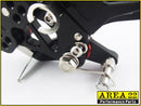 2003-2006 Honda CBR600RR Area 22 Adjustable Rear Sets Footpegs Black Rearsets