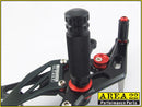 2004-2007 Honda CBR1000RR Area 22 Adjustable Rear Sets Footpegs Black Rearsets