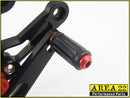 2004-2007 Honda CBR1000RR Area 22 Adjustable Rear Sets Footpegs Black Rearsets