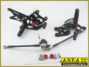 2007-2013 Honda CBR600RR Area 22 CNC Adjustable Rear Sets Footpeg Black Rearsets