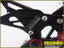 2007-2013 Honda CBR600RR Area 22 CNC Adjustable Rear Sets Footpeg Black Rearsets
