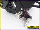 2007-2013 Honda CBR600RR Area 22 CNC Adjustable Rear Sets Footpeg Black Rearsets