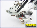 Kawasaki Ninja 300R 2013-2017 Area 22 Adjustable Rear Sets-Grey