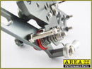 Kawasaki Ninja 300R 2013-2017 Area 22 Adjustable Rear Sets-Grey