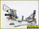 Kawasaki Ninja 300R 2013-2017 Area 22 Adjustable Rear Sets-Grey