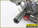 Kawasaki Ninja 300R 2013-2017 Area 22 Adjustable Rear Sets-Grey
