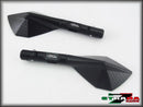 Strada 7 Racing CNC Aluminium Monaco Motorycle Mirrors- Fairing Mounted