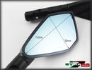 Strada 7 Racing CNC Aluminium Monaco Motorycle Mirrors- Fairing Mounted