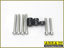 Area 22 2014 2015 Honda MSX125 Crash Protectors Bobbins Blue