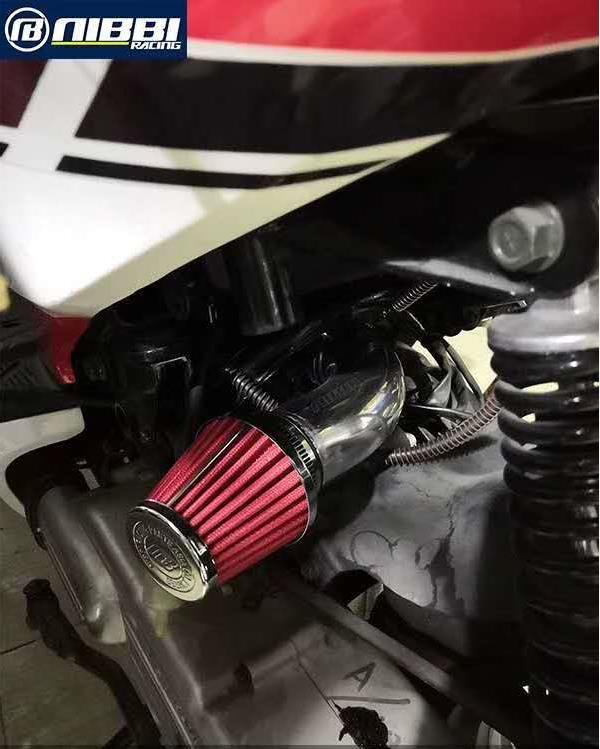 NIBBI Performance Air Filter Intake Curve Pipe Air Filter Elbow For GY6 Engine