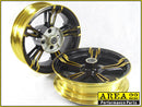 Area 22 - 2014 2015 Honda MSX125 Grom Type 2 Custom Wide Mag Wheels Rims Gold