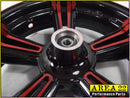 Area 22 - 2014 2015 Honda MSX125 Grom Type 2 Custom Wide Mag Wheels Rims Red