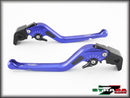 Strada 7 Racing 3D Long CNC Adjustable Levers with Carbon Fiber Inlay For Aprilia Motorcycles