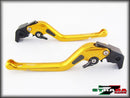 Strada 7 Racing 3D Long CNC Adjustable Levers with Carbon Fiber Inlay For Aprilia Motorcycles