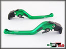 Strada 7 Racing 3D Long CNC Adjustable Levers with Carbon Fiber Inlay For Aprilia Motorcycles