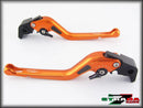 Strada 7 Racing 3D Long CNC Adjustable Levers with Carbon Fiber Inlay For Aprilia Motorcycles