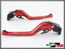 Strada 7 Racing 3D Long CNC Adjustable Levers with Carbon Fiber Inlay For Aprilia Motorcycles