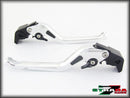 Strada 7 Racing 3D Long CNC Adjustable Levers with Carbon Fiber Inlay For Aprilia Motorcycles