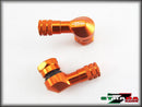 Strada 7 Racing CNC Aluminium 8.3mm Valve Stems For Moto Guzzi Motorcycles