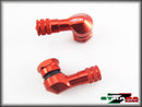 Strada 7 Racing CNC Aluminium 8.3mm Valve Stems For Ducati Motorcycles