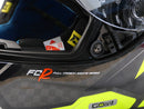 AXXIS FULL FACE / COBRA CARBON Yellow - Double D Ring Helmet