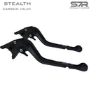 NEW 2024* STRADA 7 RACING  STEALTH 3D CARBON INLAY LONG BRAKE AND CLUTCH LEVERS
