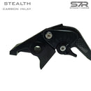 NEW 2024* STRADA 7 RACING  STEALTH 3D CARBON INLAY LONG BRAKE AND CLUTCH LEVERS