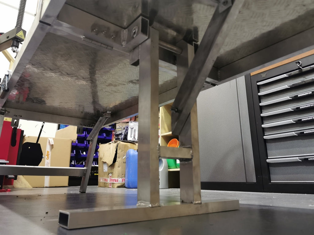 S7R Motorcycle Folding Aluminium Race Track Day Bench Table