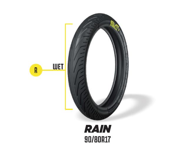 PMT Wet 17" 90/80R17  Front Tyre