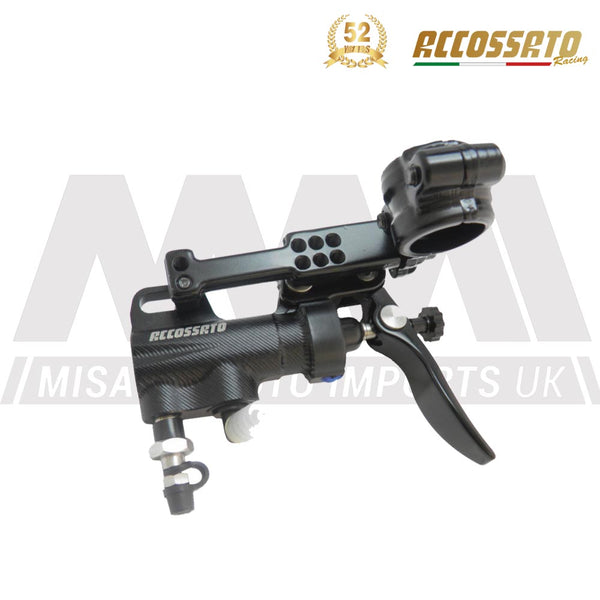 Accossato Thumb brake master cylinder - piston diam. 10.5 mm - With short lever and bracket included