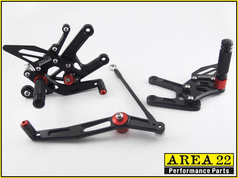Yamaha YZF-R6 2006-2014 Area 22 Adjustable Rear Sets