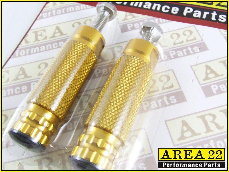 Area 22 Performance Rear Set Spare Footpegs-Gold