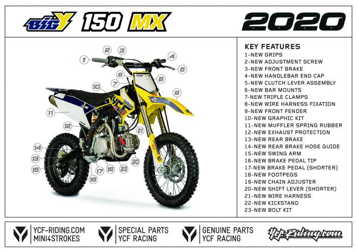 YCF BIGY 150 MX PIT BIKE 150CC