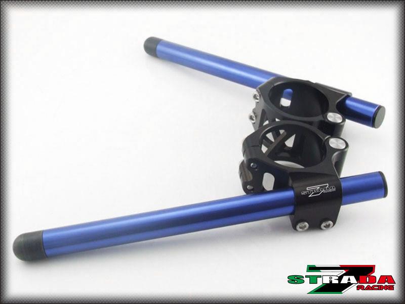 Strada 7 Racing 50mm CNC Clip On Handle Bars for Kawasaki Motorcycles