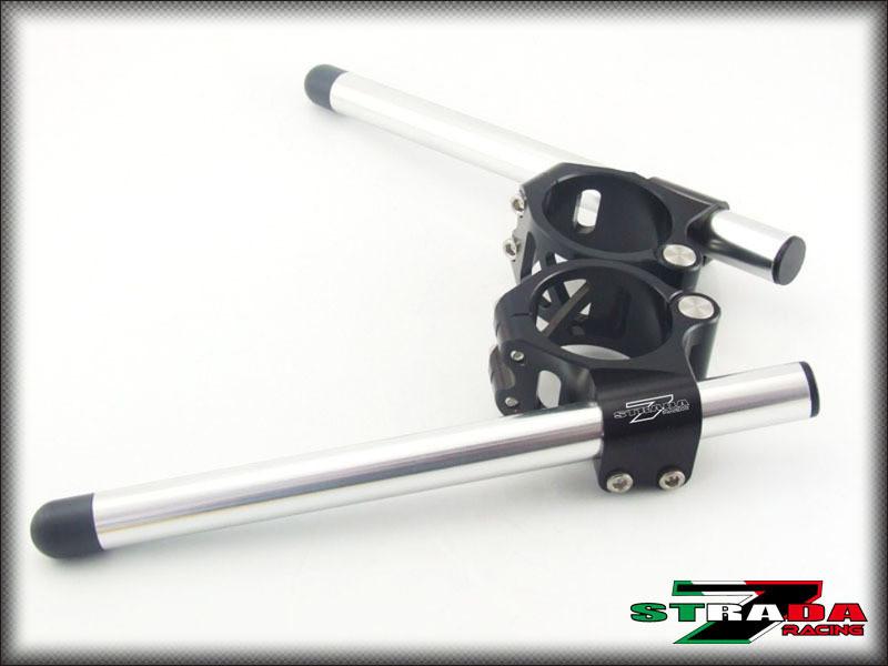 Strada 7 Racing 50mm CNC Clip On Handle Bars for Kawasaki Motorcycles