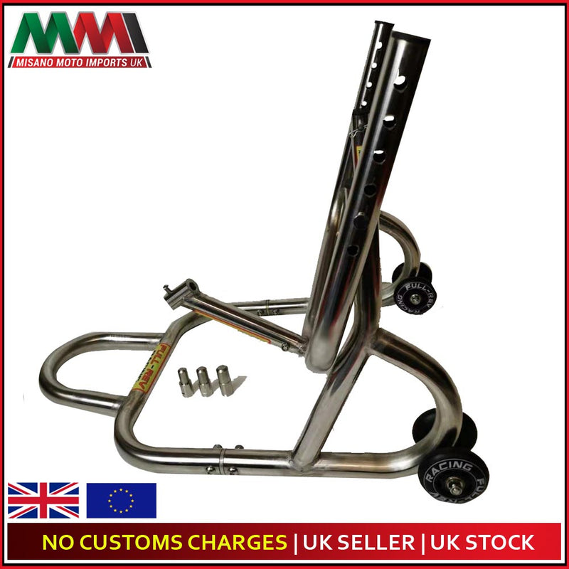 FULL-REV RACING Pro Motorcycle FRONT Paddock Stand Stainless Steel- WARRANTY INC