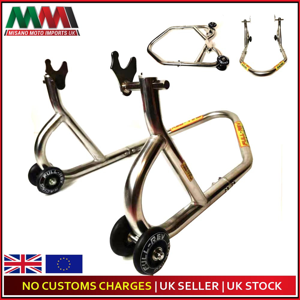 FULL-REV RACING Pro Heavy Duty REAR Motorcycle Paddock Stand  WARRANTY INC