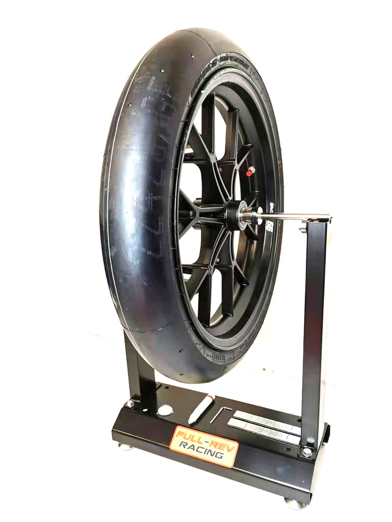 FULL-REV RACING Pro Motorcycle Wheel Balance Stand-Black