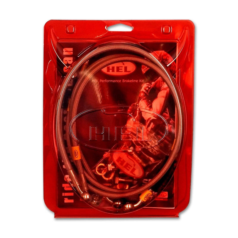 Hel Performance FRONT Braided Brake Lines for Kayo MR150 MR250 Minigp