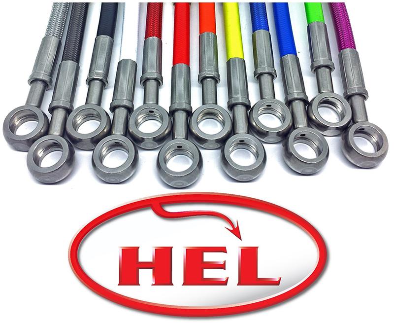 Hel Performance FRONT Braided Brake Lines for Kayo MR150 MR250 Minigp