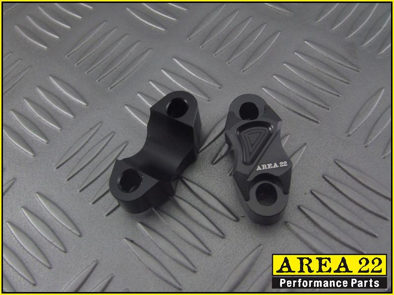Area 22 2014 2015 Honda MSX125 Grom CNC Aluminium Brake and Clutch Mounts Black