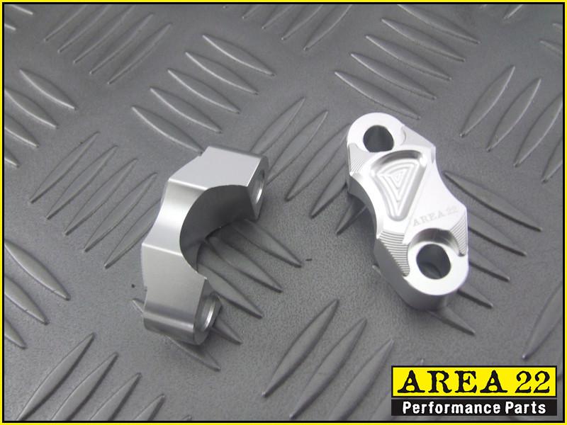 Area 22 2014 2015 Honda MSX125 Grom CNC Aluminium Brake and Clutch Mounts Silver