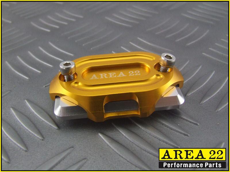 Area 22 -2014 2015 Honda MSX125 Grom CNC Aluminum Brake Reservoir Cover Gold